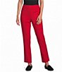 Allison Daley Petite Size Straight Leg Pull-On Ponte Pants - Image 1