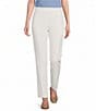 Allison Daley Petite Size Straight Leg Pull-On Ponte Pants - Image 1
