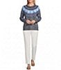 Allison Daley Petite Size Straight Leg Pull-On Ponte Pants - Image 3