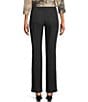 Allison Daley Petite Size Straight Leg Stretch Denim Elastic Waist Pull-On Embellished Pants - Image 2