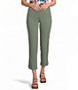Allison Daley Petite Size Stretch Pull-On Straight Leg Crop Pants - Image 1