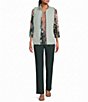 Allison Daley Petite Size Stretch Pull On Straight Leg Pants - Image 6