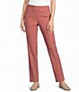 Allison Daley Petite Size Stretch Pull On Straight Leg Pants - Image 1