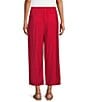 Allison Daley Petite Size Tango Red Pull-On Crinkle Soft Crop Pants - Image 2