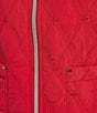 Allison Daley Petite Size Tango Red Trapunto Quilted Sleeveless Two-Way Zip-Up Vest, Color:Tango Red - Image 5