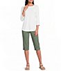 Allison Daley Petite Size Tech Stretch Pull-On Skimmer Pants - Image 3