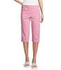 Allison Daley Petite Size Tech Stretch Pull-On Skimmer Pants, Color:French Rose - Image 1