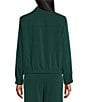 Allison Daley Pine Grove Long Sleeve Point Collar Zipper Front Jacket, Color:Pine Grove - Image 3