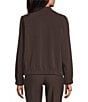 Allison Daley Pine Grove Long Sleeve Point Collar Zipper Front Jacket, Color:Espresso - Image 2