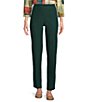 Allison Daley Pine Grove Stretch Pull-On Straight Leg Pants, Color:Pine Grove - Image 1