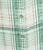 Allison Daley Plaid Long Sleeve Button Front Point Collar Blouse - Image 4