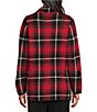 Allison Daley Plaid Long Sleeve Open-Front Rib Trim Cardigan - Image 2