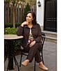 Allison Daley Plus Espresso Long Sleeve Point Collar Zipper Front Jacket, Color:Espresso - Image 10