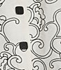 Allison Daley Plus Size 3/4 Sleeve Point Collar Button Front Embroidered Blouse, Color:Snow White/Black Embroidery - Image 4