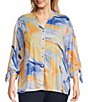 Allison Daley Plus Size 3/4 Tie Sleeve Y-Neck Button Front Knit Top,All Products : American Fashion Style Bags On Sale Allison Daley Plus Size 3/4 Tie Sleeve Y-Neck Button Front Knit Top,All Products : American Fashion Style Bags On Sale