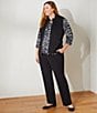 Color:Black - Image 4 - Plus Size City Stretch Straight Leg Pull-On Pants