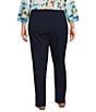 Allison Daley Plus Size City Stretch Straight Leg Pull-On Pants - Image 2