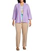 Allison Daley Plus Size City Stretch Straight Leg Pull-On Pants - Image 3