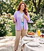 Allison Daley Plus Size City Stretch Straight Leg Pull-On Pants - Image 5