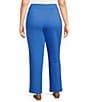 Color:Campanula - Image 2 - Plus Size Coordinating Straight Leg Pull-On Pant