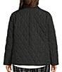 Allison Daley Plus Size Diamond Stitch Woven Quilt Long Sleeve Button Front Jacket - Image 2