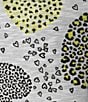 Allison Daley Plus Size Embellished Cascading Hearts Print 3/4 Sleeve Crew Neckline Knit Top, Color:Black/White Hearts - Image 4