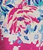 Allison Daley Plus Size Embellished Floral Print 3/4 Sleeve Crew Neck Linear Jacquard Knit Top, Color:Raspberry Placed/Tossed Floral - Image 4