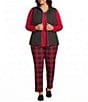 Allison Daley Plus Size Floral Sequin Quilted Sleeveless Two-Way Zip Front Vest - Image 3