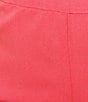 Allison Daley Plus Size Lattice Hem Pull-On Straight Leg Cropped Pants, Color:Sunkissed Coral - Image 4