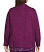 Allison Daley Plus Size Long Sleeve Open Front Notch Lapel Blazer Cardigan - Image 2