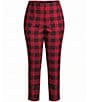 Allison Daley Plus Size Plaid Straight Leg Pull-On Ponte Pants - Image 6