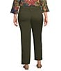 Allison Daley Plus Size Straight Leg Pull-On Chino Pants - Image 2