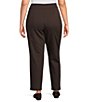 Allison Daley Plus Size Straight Leg Pull-On Ponte Pants - Image 2
