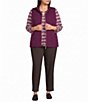 Allison Daley Plus Size Straight Leg Pull-On Ponte Pants - Image 3