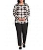 Allison Daley Plus Size Straight Leg Pull-On Ponte Pants - Image 3