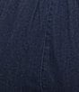 Allison Daley Plus Size Straight Leg Stretch Denim Elastic Waist Pull-On Pants - Image 4