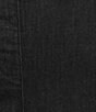 Allison Daley Plus Size Straight Leg Stretch Denim Elastic Waist Pull-On Pants, Color:Black - Image 4