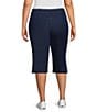 Allison Daley Plus Size Stretch Denim Pull-On Skimmer Pants - Image 3