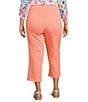 Allison Daley Plus Size Stretch Pull-On Straight Leg Crop Pants - Image 2