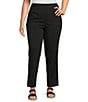 Allison Daley Plus Size Stretch Pull-On Straight Leg Pants - Image 1