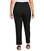 Allison Daley Plus Size Stretch Pull-On Straight Leg Pants - Image 2