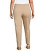 Allison Daley Plus Size Stretch Pull-On Straight Leg Pants - Image 2