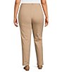 Allison Daley Plus Size Stretch Pull-On Straight Leg Pants, Color:True Tan - Image 2