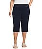 Allison Daley Plus Size Tech Stretch Pull-On Skimmer Pants - Image 5