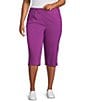 Allison Daley Plus Size Tech Stretch Pull-On Skimmer Pants - Image 1