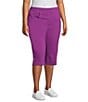 Allison Daley Plus Size Tech Stretch Pull-On Skimmer Pants - Image 3