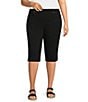 Allison Daley Plus Size Tech Stretch Pull-On Skimmer Pants - Image 1