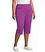 Allison Daley Plus Size Tech Stretch Pull-On Skimmer Pants - Image 4