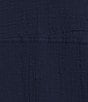 Allison Daley Plus Size True Navy Bandana Long Sleeve Button Front Soft Jacket - Image 6