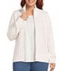 Allison Daley Plus Size Two-Way Zip Front Jacket - Image 1
